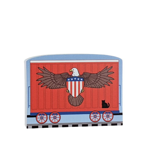 Cat's Meow Village Pride of America Patriot Train American Eagle #21-425