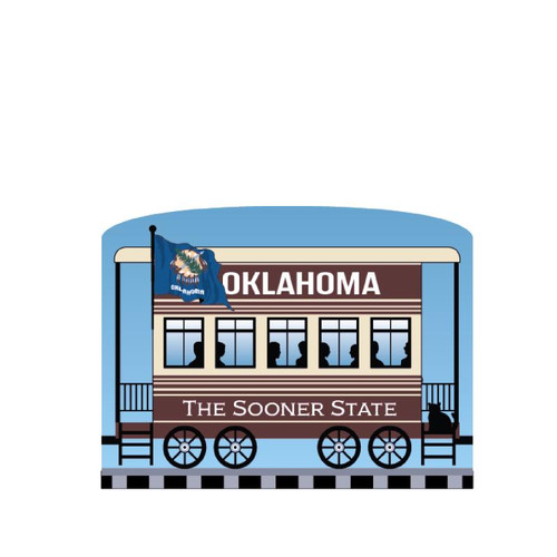 Cat's Meow Village Pride America Patriot Train Oklahoma State Car #21-426OK Cat's Meow Village Pride America Patriot Train Oklahoma State Car #21-426OK