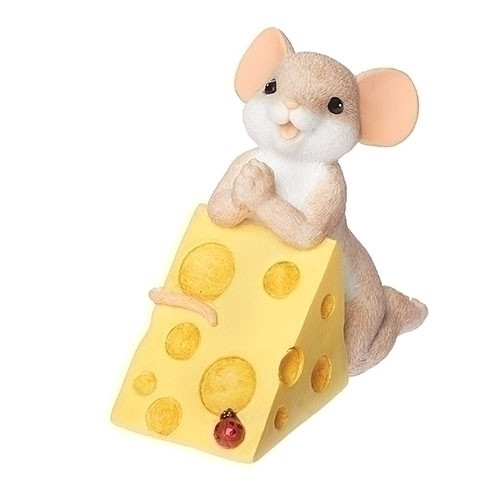 2.75" Charming Tails Mouse Prayer Let Us Thank Him For Our Food #15448