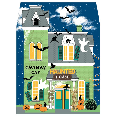 Cat's Meow Village Halloween Cranky Cat Haunted House #22-631