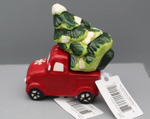 Edit a Product - Transpac Red Truck Christmas Tree Stacked Salt Pepper Shakers