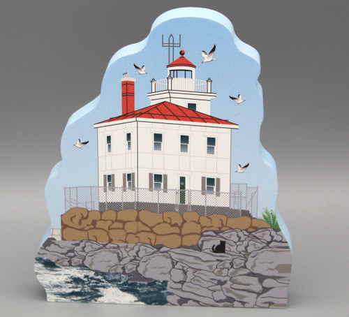 Cat's Meow Village Fairport Harbor Ohio West Breakwater Lighthouse #R1921