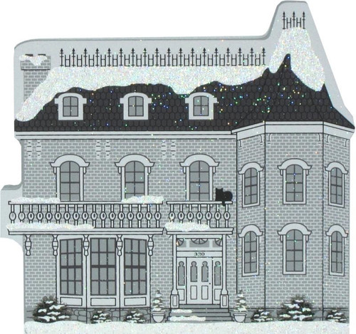 Cat's Meow Village Wooden Keepsake Shelf Sitter It's A Wonderful Life - George and Mary Bailey's House Cat's Meow Village