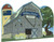 Cat’s Meow Village Nevada State Barn R1198 Bluebird Sagebrush Pinyon Pine