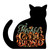 Cat's Meow Village Halloween Black Cat Casper Quote Thankful Grateful Blessed