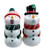 Pacific Giftware Ceramic Magnetized Snowman Couple Salt and Pepper Shaker Set