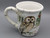  Certified International Winter Scene 4.25" Coffee Mug Owl & Cardinals Back
