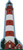 Cat’s Meow Village Assateague Lighthouse R785 Assateague Island VA Wood Sitter  (Front)