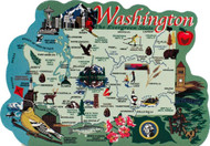 United States Map, Washington Evergreen State