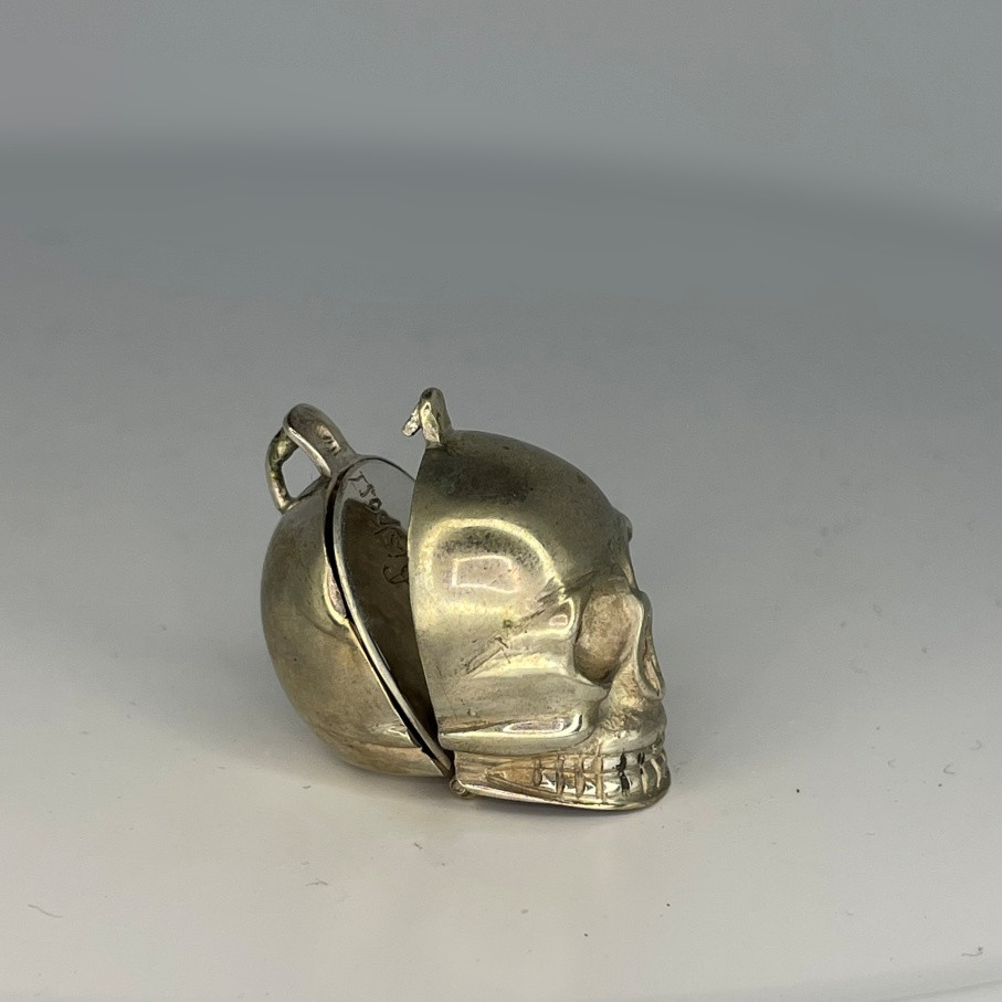 Mary Queen Memento Mori Pocket Watch Momento Mori Skull Pomander