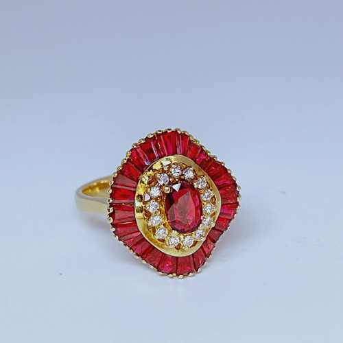 Natural ruby and diamond cluster ring OPR Jewelry Buy ruby ring online Buy ruby jewellery jewelry online BUy ruby diamond ring online Buy ruby cocktail ring online Buy antique estate vintage luxury ruby jewellery jewelry rings online 
Buy ruby anniversary engagement ring online Buy antique ruby ring online