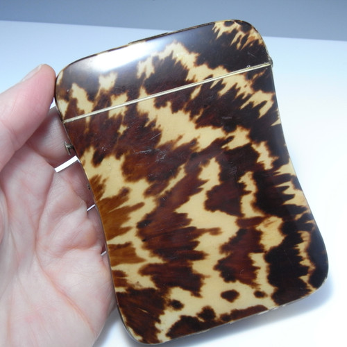 Antique tortoiseshell calling card case, Victorian tortoiseshell card cigarette case. OPR Jewelry Buy antique and estate jewellery jewelry Sydney Australia. Sydney Antique Jewellery Shops Online Buy antique jewellery online Australia