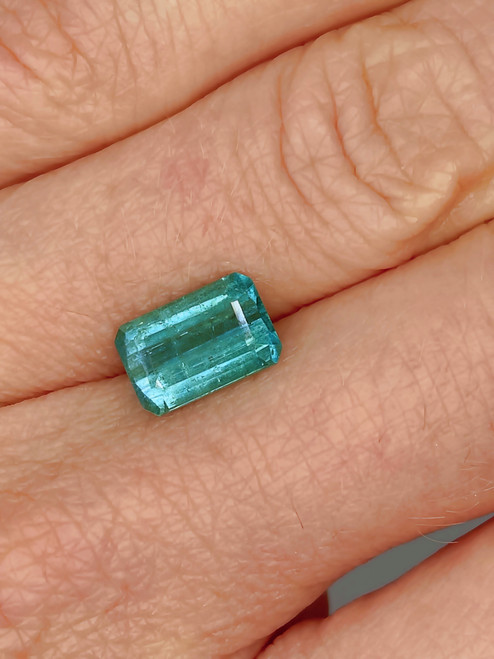 2.56ct Untreated Paraiba Tourmaline Emerald Cut
