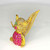 Burmese ruby cat pin 18K gold 1950s