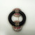 Art Deco Ruby Diamond Onyx Brooch Pin 18K Geometric