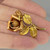 OOAK 1950s Beautiful 14K Gold Rose Brooch