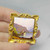 Victorian Swiss Enamel Miniature Brooch Pin 18K Gold Chateau de Chillon