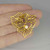 Mid Century Modernist Pearl Gold Brooch 8K German Germany