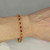 One of a Kind Unheated Ruby Diamond Tennis Eternity Bracelet in 14K Gold