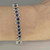 antique unheated sapphire diamond 18K gold bracelet for sale