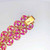 Unheated Ruby/ Pink Sapphire 14K Gold Bracelet