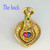 Heart Pendant Ruby Sapphire Emerald Diamond 18K Gold