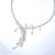 Diamond Bib Necklace 18K White Gold Floral Statement