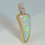 Estate Lightning Ridge Australian Opal Diamond Pendant 14K Gold OPR Jewelry Buy australian opal pendant online