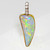 OOAK Australian Opal Diamond 14K Gold Pendant 8.87 cttw