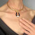 Modernist Onyx Diamond Collar 14K Gold Hinged