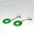 Unique Green Jade Bi Diamond Pearl 14K Chandelier Earrings