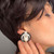 Mabe Pearl Enamel and Diamond Earrings