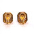 Unheated Canary Yellow Sapphire and Diamond Stud Earrings 14K Gold