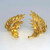 1950s Huge 18K Gold Flames Earrings