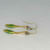 Antique Art Deco Untreated Jade Diamond Drop Earrings Platinum Yellow Gold