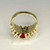 Unheated Burmese Ruby Diamond Ring 14K Gold