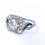 Rare Genuine 1920s Art Deco Antique Diamond Sapphire Engagement Ring Platinum 1920s