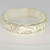Antique Chinese Early Qing Dynasty Inlaid Gold Silver Mutton Fat Nephrite Jade Bangle