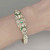 Antique Art Deco Platinum Emerald Diamond Bracelet