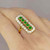 Art Deco 1920s Colombian Emerald Diamond 18K Ring