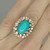 Buy art deco antique turquoise diamond engagement ring online