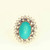 Buy art deco antique turquoise diamond engagement ring online Buy persian turquoise cabochon ring online.