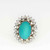 Buy art deco antique turquoise diamond engagement ring online