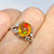 Exquisite Precious Crystal Opal Diamond Platinum Ring