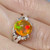 Exquisite Precious Crystal Opal Diamond Platinum Ring