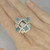 Buy cocktail ring online Buy large topaz ring online Buy briollette cut topaz ring jewellery jewelry online