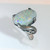 Fiery Australian Opal Ring Antique Opal Ring
