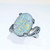 Fiery Australian Opal Ring Antique Opal Ring