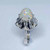 Modernist 1950s Unique Large Australian White Opal Ring 18K Gold 1950s