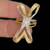 Luxury large 14K gold anniversary birthday gift large sculptural modernist gold cocktail ring. AA&ADA